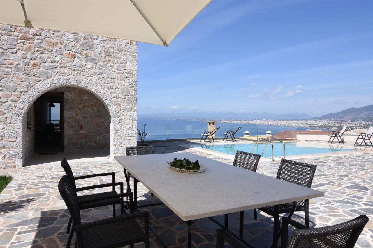 Villa Dafni - Infinite Sea Vistas With Private Pool Kalamata Exterior foto